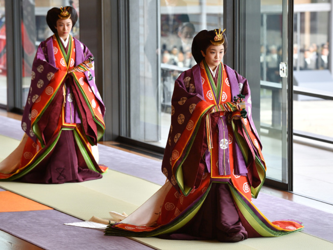 Princess Mako arrives at the ceremony. Photo: Kazuhiro Nogi / Reuters / NTB scanpix 